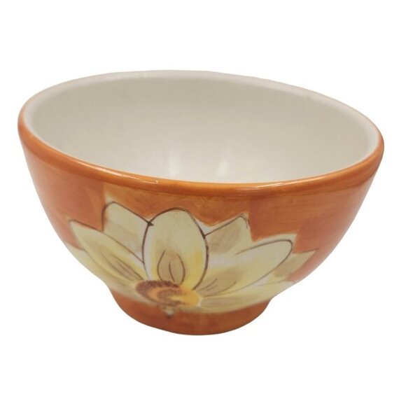 222 Fifth Ceramic Spring Daisy Fruit Salad Serving Bowl Set of 2 - Picture 8 of 13